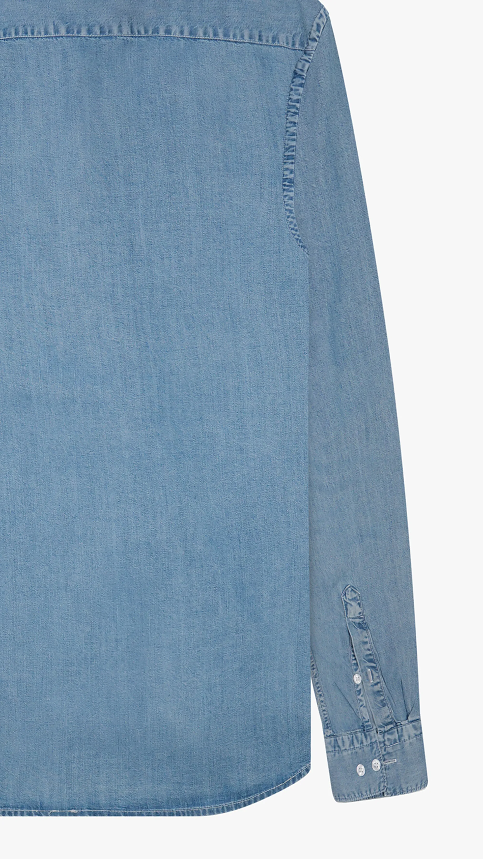 Long Sleeve Tencel Jeans Shirt